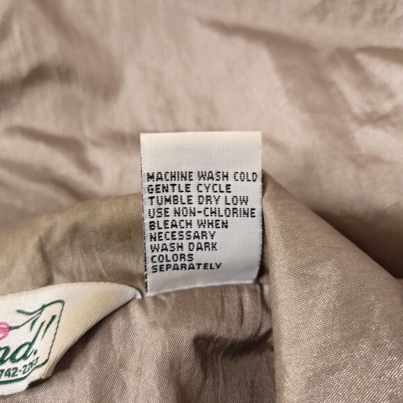 Vintage Haband Womens Medium Lightweight Nylon Jacket Pockets Snap Closure - Picture 5 of 5